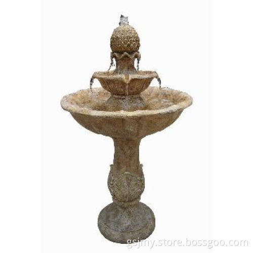 Verona three tiered brownstone fountain